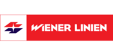 Logo der Wiener Linien auf rotem Hintergrund.