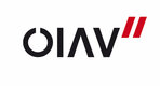 Logo der Firma OIAV in schwarz und rot.