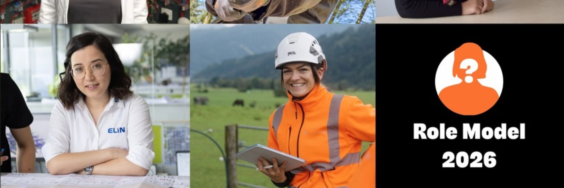 Sechs Frauen in verschiedenen Berufen als Vorbilder für zukünftige Generationen.