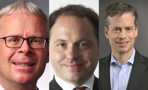 Porträtfotos Dominik Rohrmus, Roland Sommer und Klaus Ottradovetz