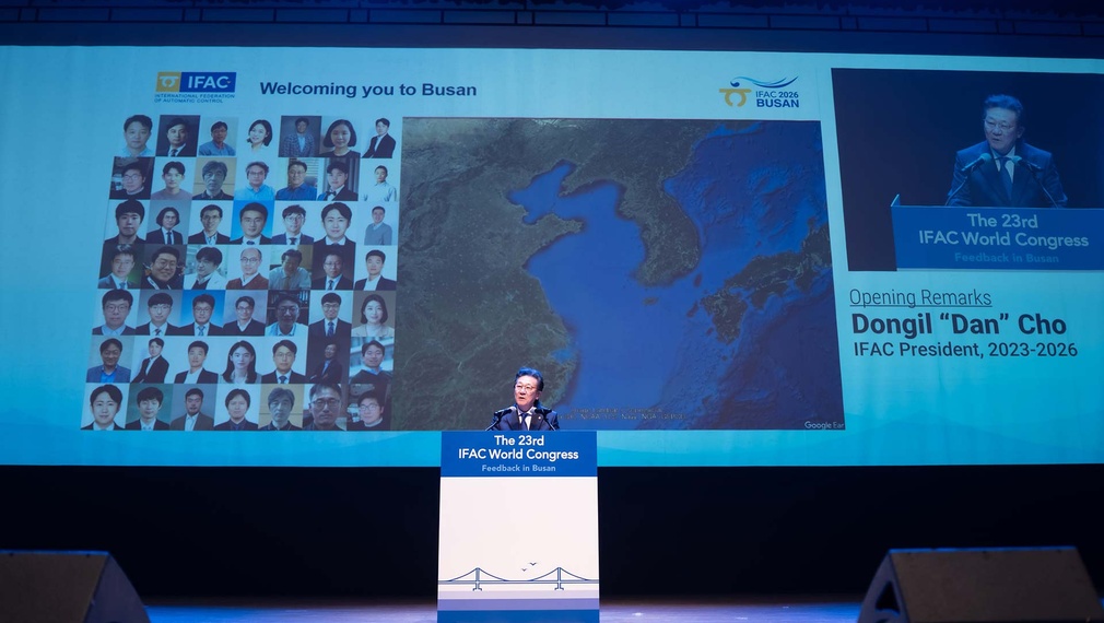 Eröffnung des 23. IFAC-Weltkongresses in Busan mit Rede von Präsident Dongil “Dan” Cho.
