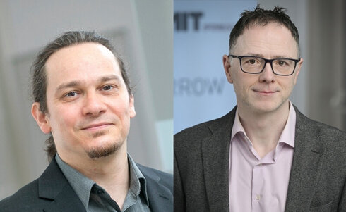 Porträtfotos Robert David und Axel Weißenfeld