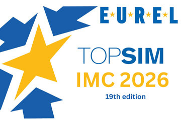 Logo von EUREL für die 19. Ausgabe von TOPSIM IMC 2026.