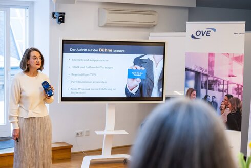 Vortragende bei einem Netzwerktreffen