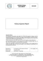 Wirtschaftsinspektionsbericht mit Informationen zur Inspektion und Anforderungen.