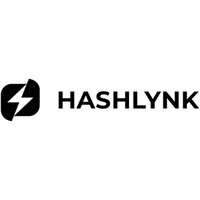 Logo von Hashlynk, bestehend aus einem Blitzsymbol und Schriftzug.