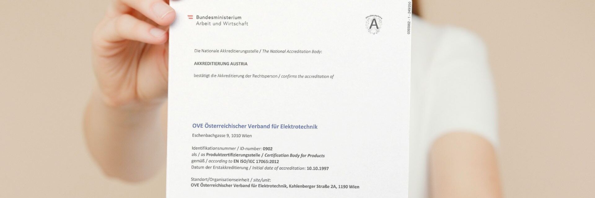 Accreditations, authorizations and notifications