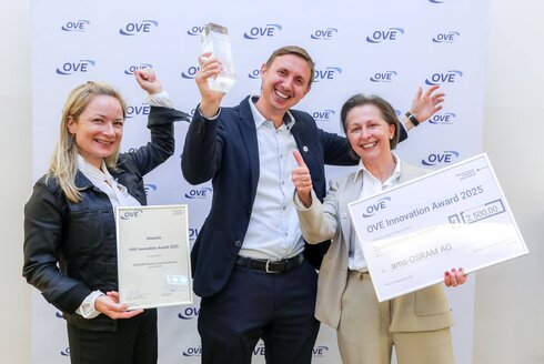 OVE Innovation Award 2025: ams OSRAM jubelnd