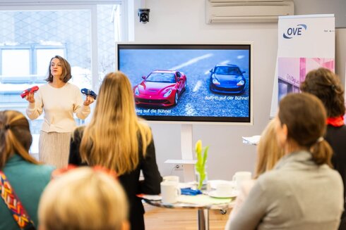 Vortragende bei einem Netzwerktreffen