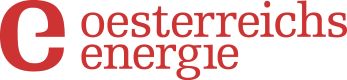 Logo von Österreichs Energie in roter Schrift.